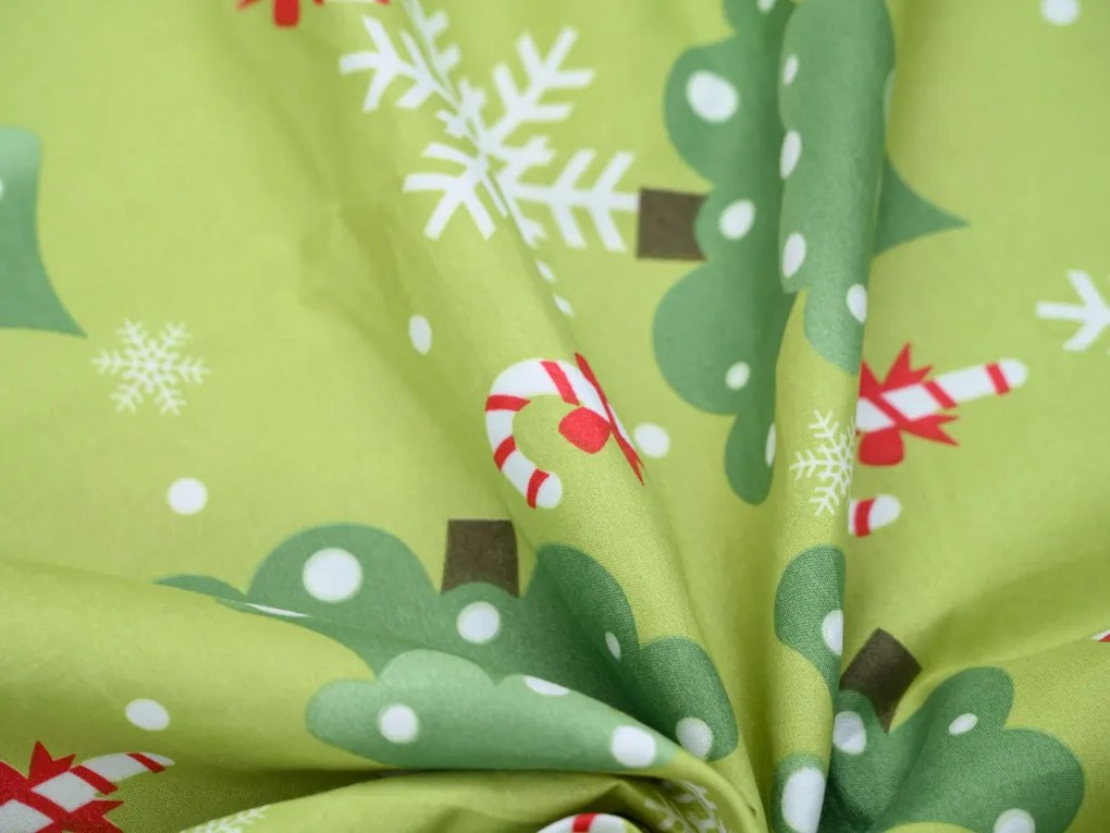 Obliečky z mikrovlákna CHRISTMAS TREE zelené Rozmer obliečky: 70 x 90 cm | 140 x 200 cm