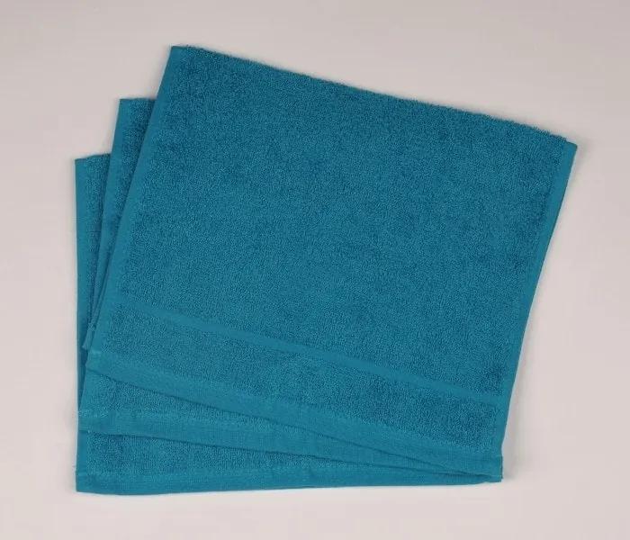 Dobrý Textil Malý uterák Economy 30x50 - Azurově modrá | 30 x 50 cm