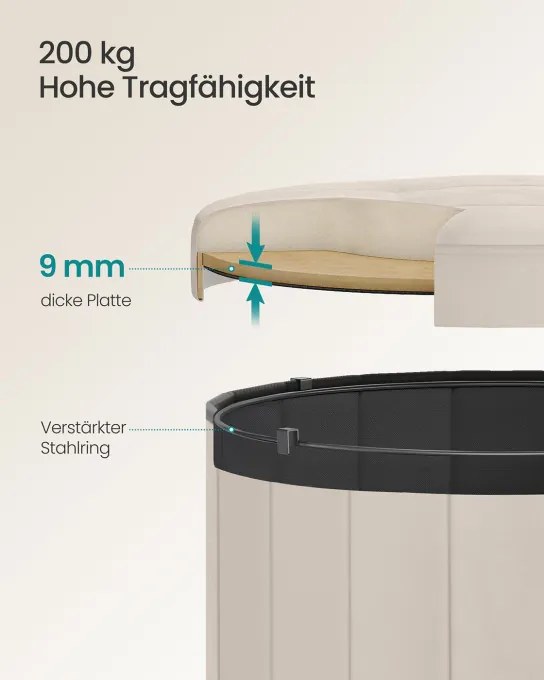 Taburetka s vekom LSF608L01 cappuccino