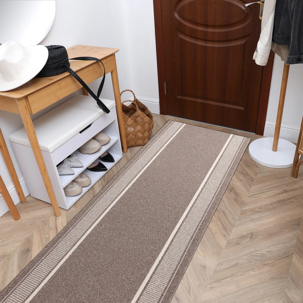 Behúň TRENDY taupe, sivá Veľkosť: 100 cm