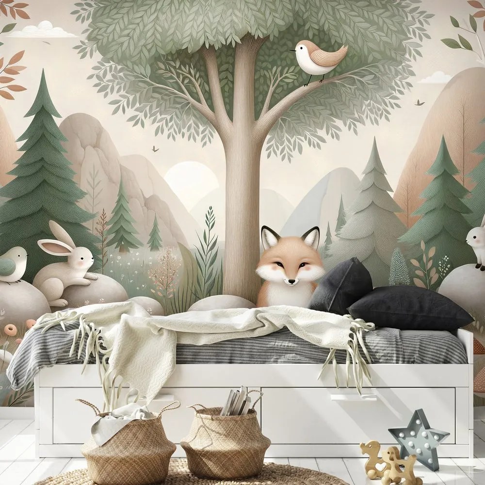 Tapeta lesná rozprávka s líškou