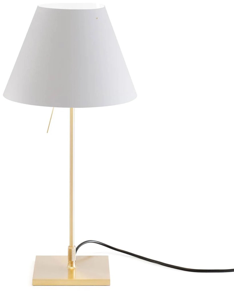Luceplan Costanzina stolná lampa mosadz biela hmla
