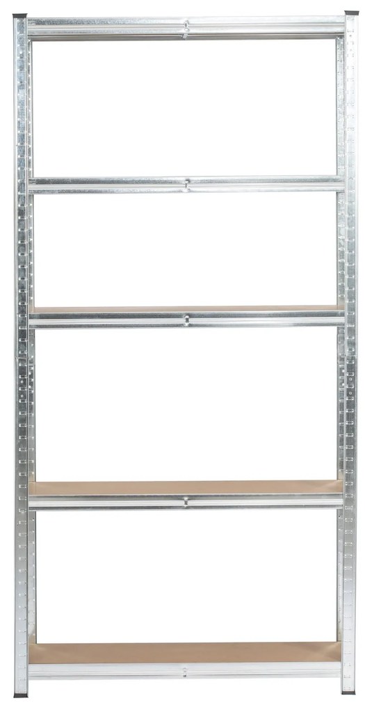 Kovový regál REGMET 90x30x180 cm stříbrný