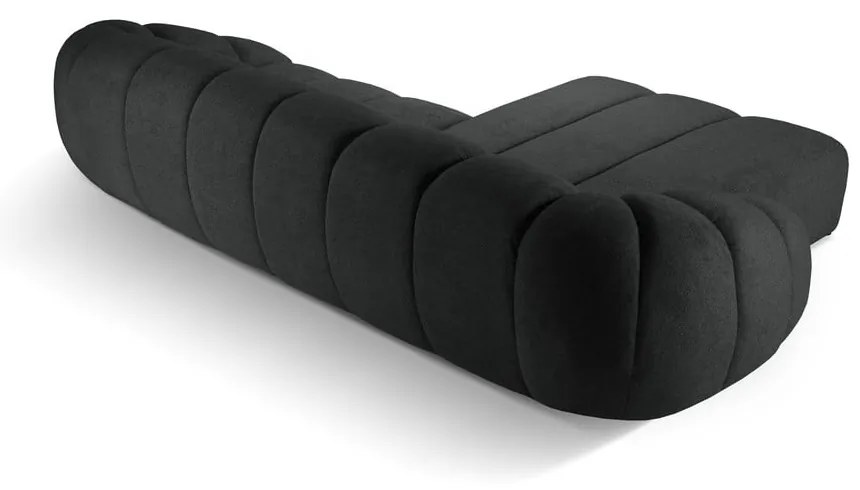 Čierna rohová pohovka (ľavý roh) Diana – Micadoni