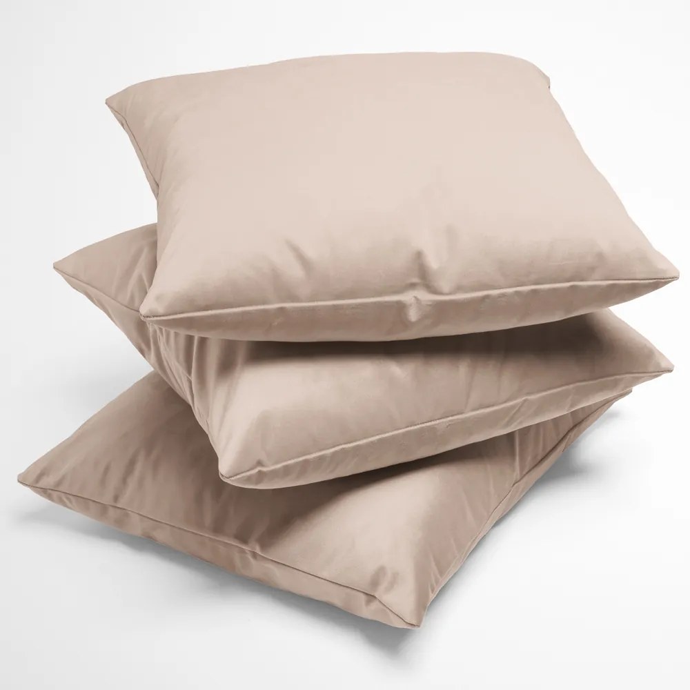 Biante Zamatová obliečka na vankúš Velvet Prémium SVP-020 Béžová 50 x 60 cm
