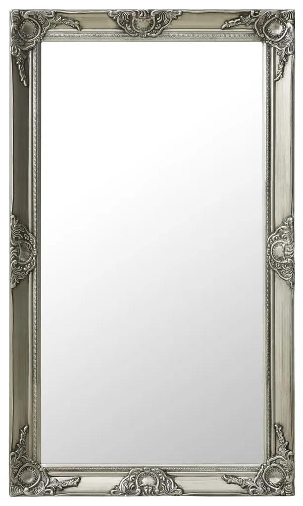 vidaXL Nástenné zrkadlo v barokovom štýle 60x100 cm strieborné