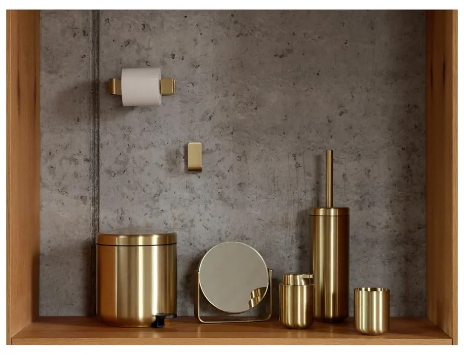 Dávkovač mydla z nehrdzavejúcej ocele v mosadznej farbe 250 ml Ume Brass – Zone