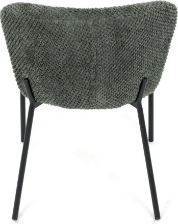 Jedálenská stolička bouclé, zelená CT-W1077 GRN2