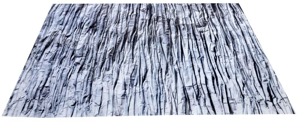 Tutumi, plyšový koberec Nature 4D vzor: šedá skala 200x300 cm, SHG-09012
