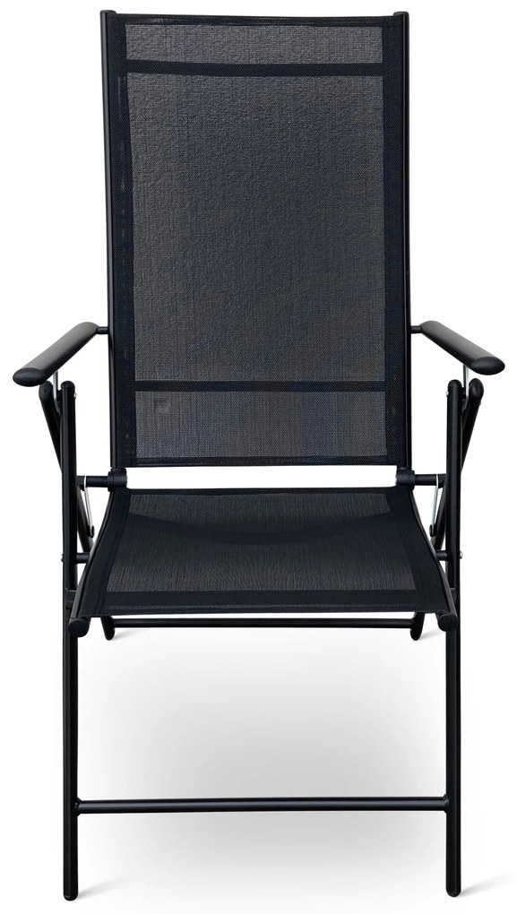 Záhradný jedálenský set Klaudia transparentný + 4x kovová stolička Pia