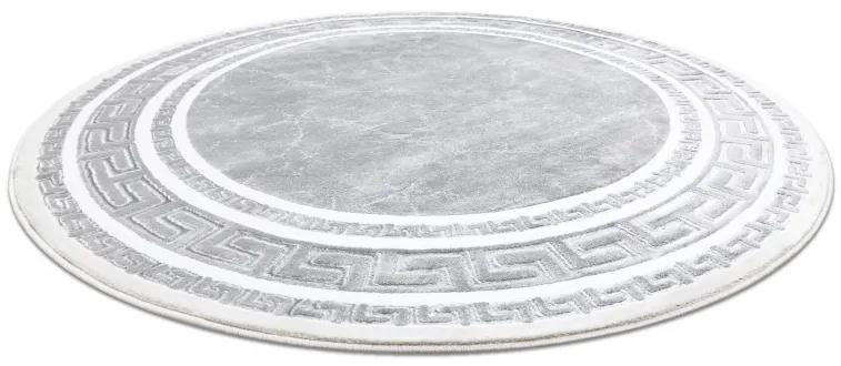 Dywany Łuszczów Kusový koberec Gloss 2813 27 greek grey kruh - 200x200 (priemer) kruh cm