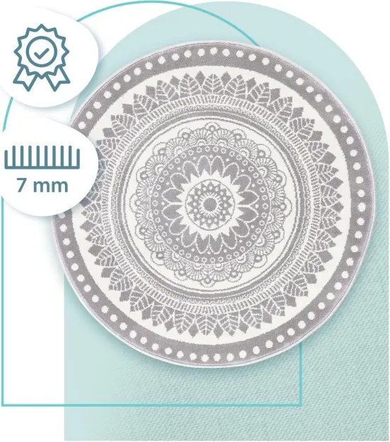 Koberec Agnella Soft Koro sivý / popol kruh