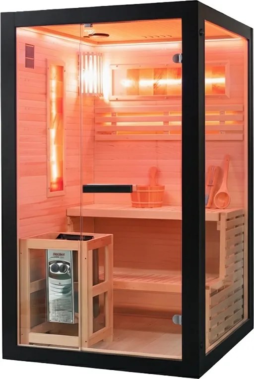 BPS-koupelny Fínska sauna Relax HYD-6717 120x120, 2 osoby