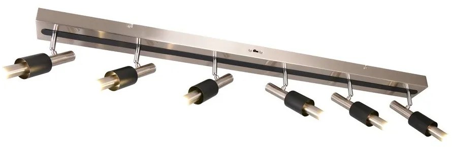 Čierne/v striebornej farbe LED bodové svietidlo 20,5x120 cm Ikaris – Trio Select