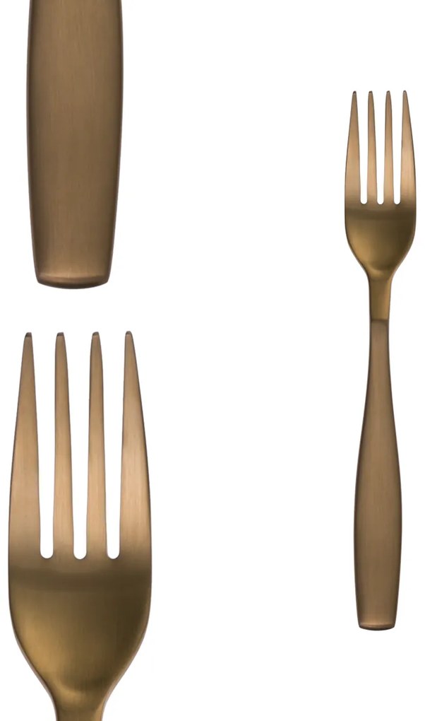 Príborový set 24 ks - Gaya All Satin zlatý - 128490