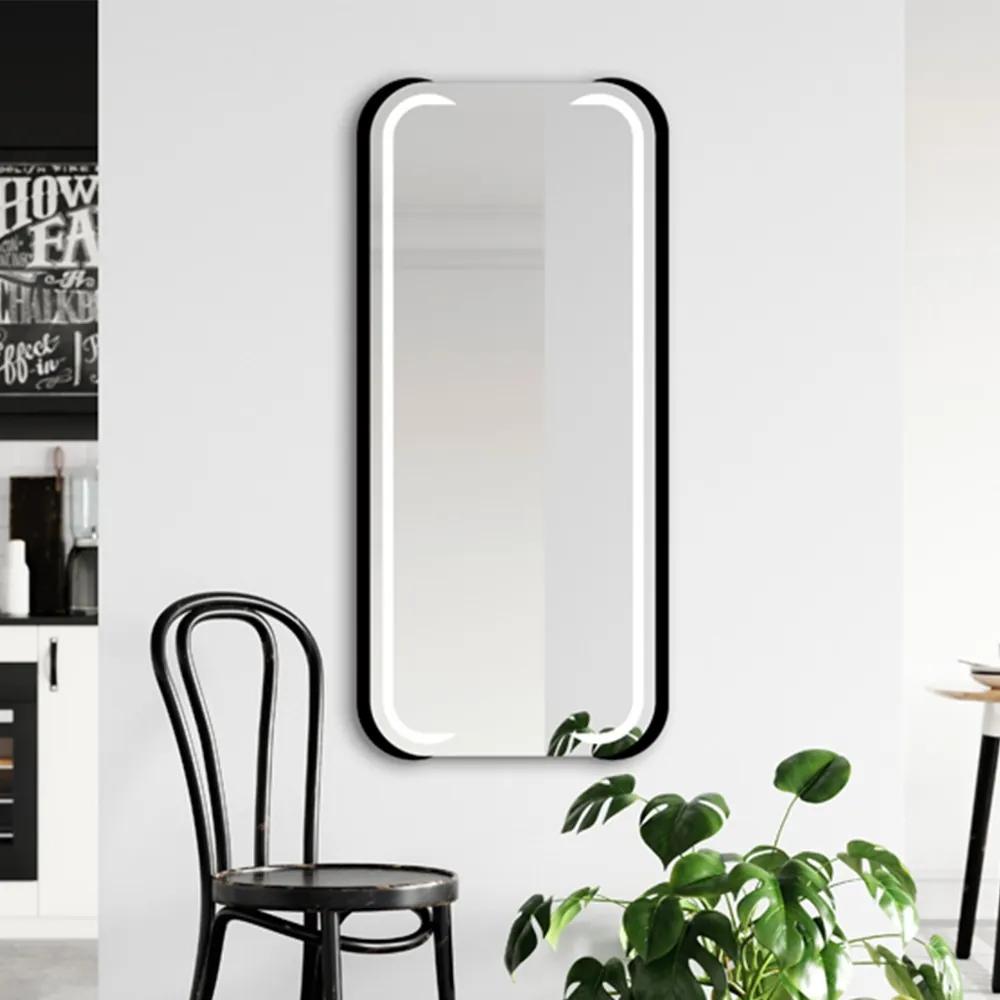 Zrkadlo Mezos Black LED Veľkosť: 55 x 120 cm