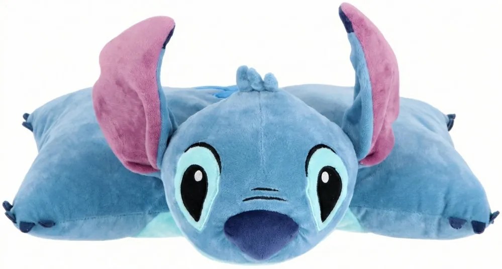 Multifunkčný relaxačný vankúš Stitch - licencia Lilo &amp; Stitch - 2v1 vankúš 45x36 cm aj plyšová hračka