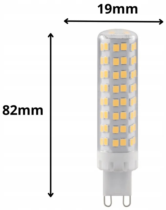 ECOLIGHT LED žiarovka G9 - 12W - 1040lm - 3000k - teplá biela