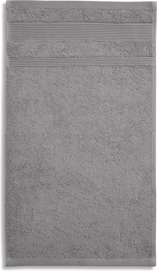 MALFINI Malý uterák Organic - Starostrieborná | 30 x 50 cm