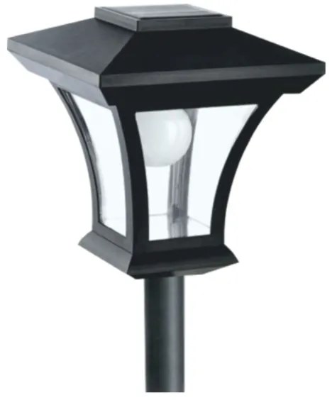 LED solárna vonkajšia lampa LED/1,2V 1800 mAh IP44 čierna