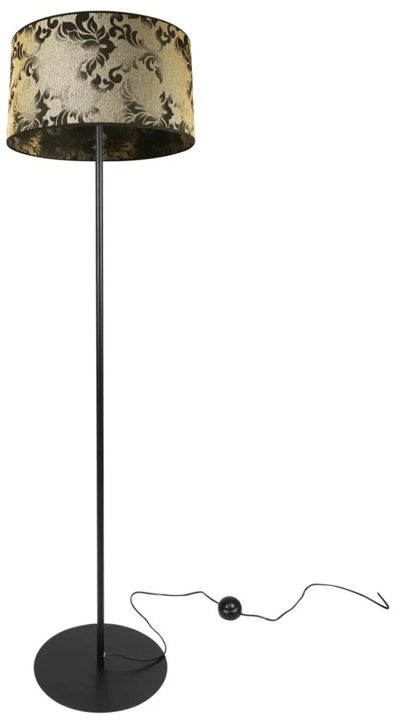 Stojacia lampa Werona, 1x textilné tienidlo so vzorom (výber zo 6 farieb), (výber z 3 farieb konštrukcie)