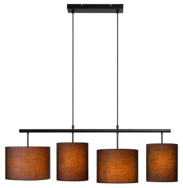 Lucide 45409/04/30 - Luster na lanku MAYA 4xE27/40W/230V čierna