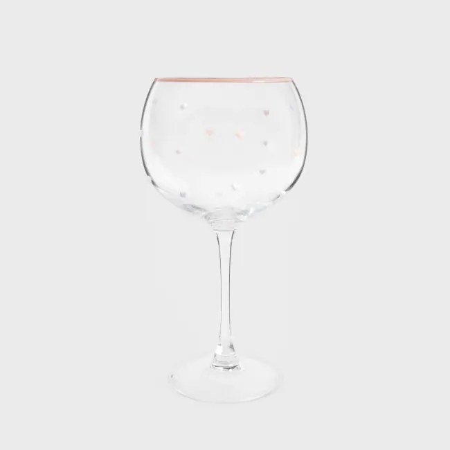 Pohár AMANTI so srdcami 731747 550 ml