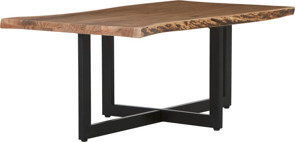 XXXLutz KONFERENČNÝ STOLÍK, čierna, farba akácie, drevo, kov, 115/65/45 cm Landscape - Stolíky do obývačky - 001630017802