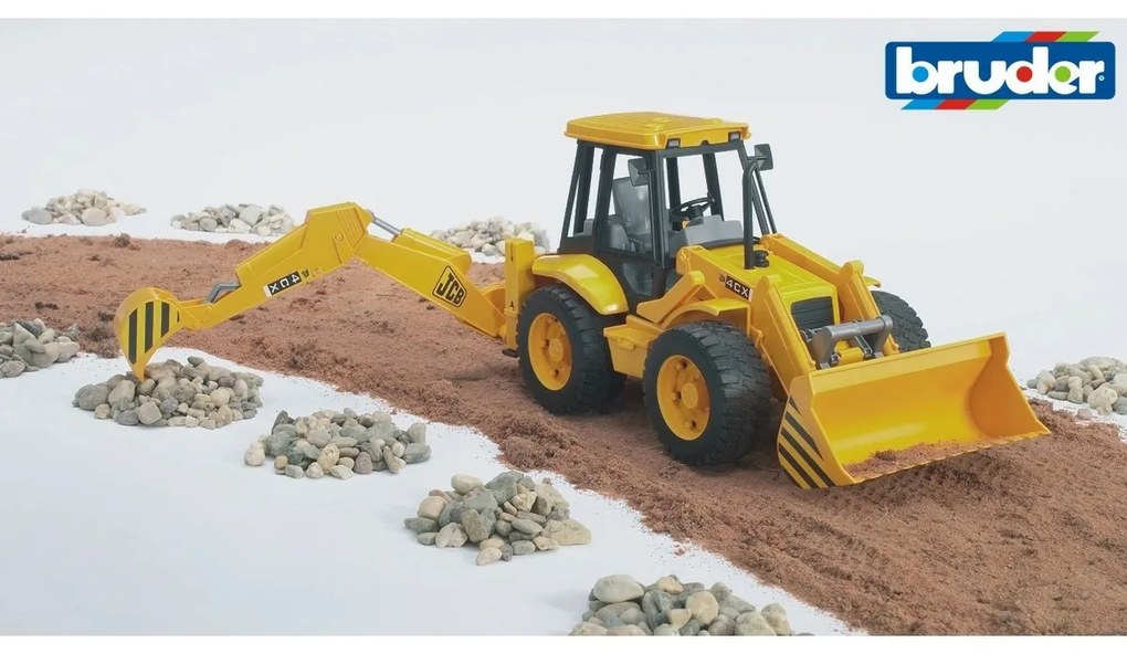 Bruder 02428 Traktor JCB čelný nakladač a bager, 1:16