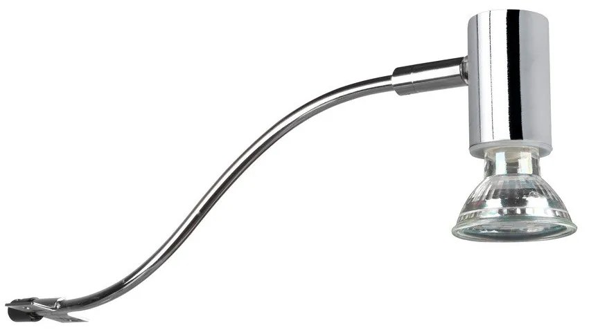 Nástenné svietidlo v lesklej striebornej farbe (dĺžka 34 cm) Giada - Trio