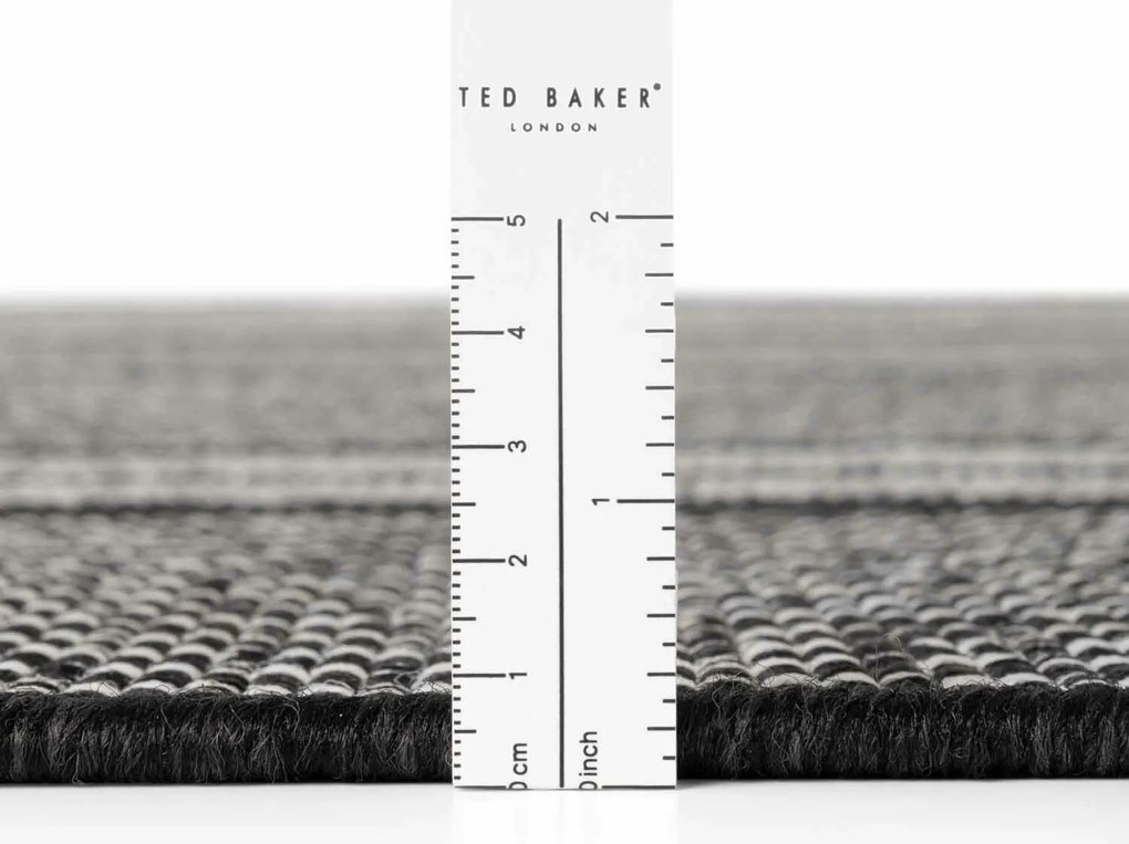 Ted Baker, Kusový koberec Ted Baker Haringey 106381 Black White, 160x230, čiernobiela, chodba / predsieň