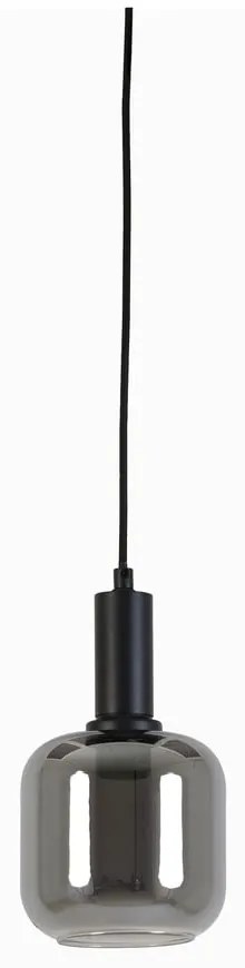 Sivé stropné svietidlo so skleneným tienidlom ø 21 cm Lekar - Light & Living