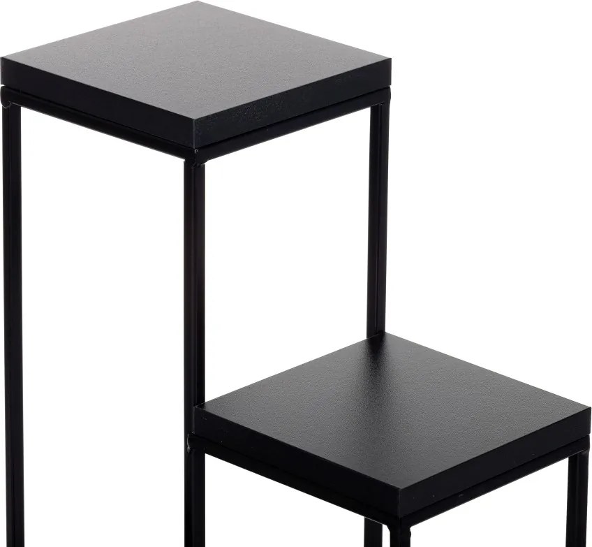 STOJAN NA KVETINÁČ KASKADA 70X40X40 CM ČIERNA