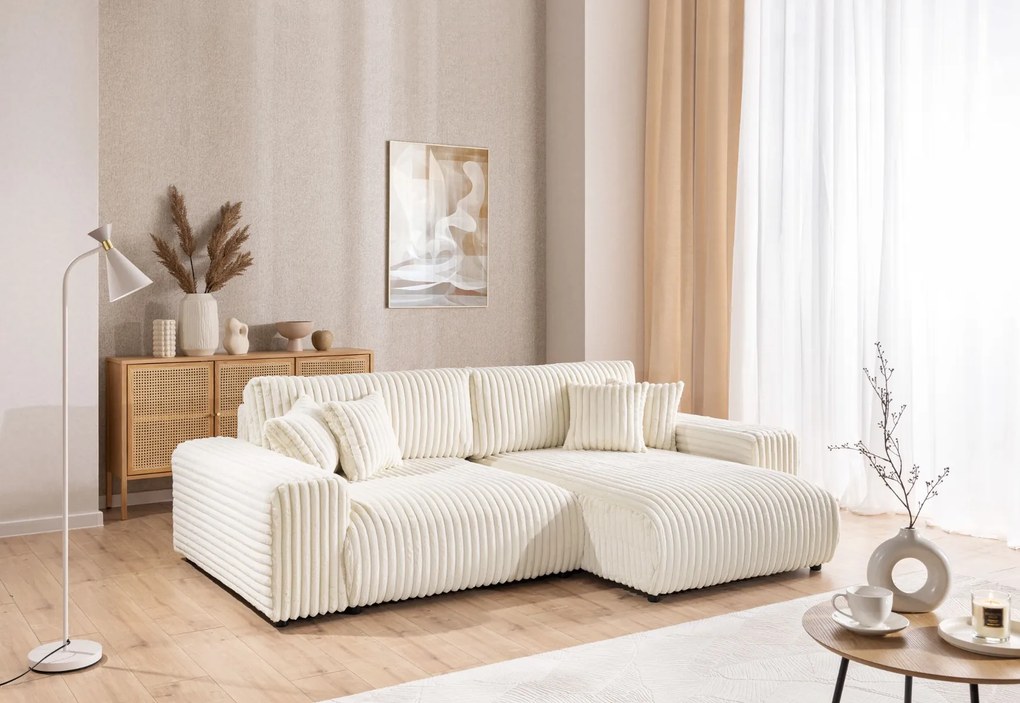 ROHOVÁ SEDAČKA S ROZKLADANÍM BELINDA 255 x 168 cm VITO 23