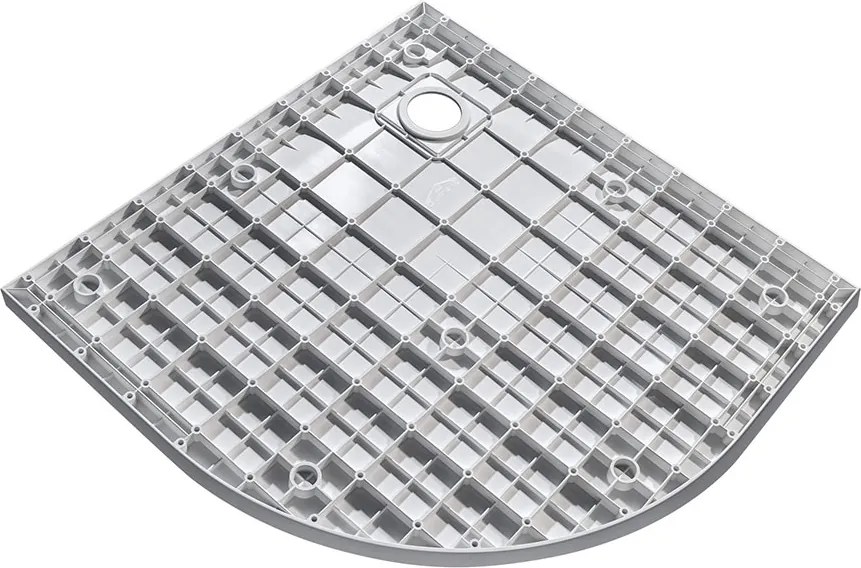 Besco Štvrťkruhová sprchová vanička z SMC kompozitu VEXO MARBLE HR 90x90 BESCO-Rozmery: 90x90