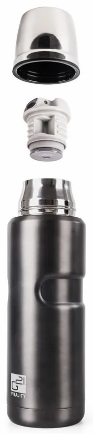 Termofľaša G21 na pitie, 500 ml, oceľovo šedá 60022403