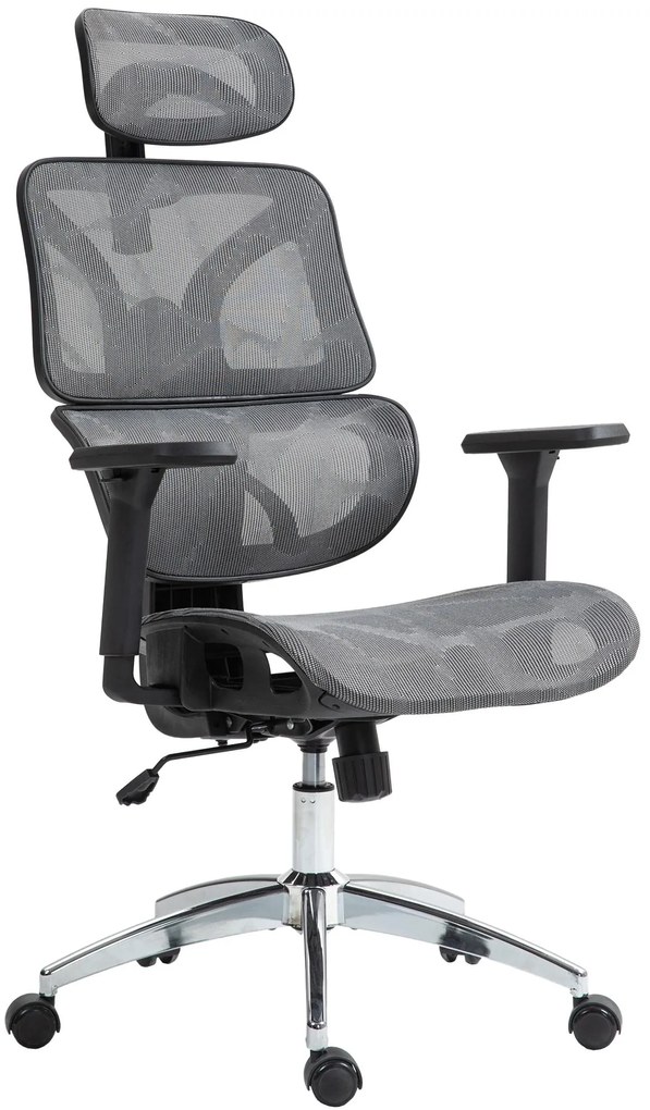 Design-Shop Kancelárska stolička Deshler - Sivá
