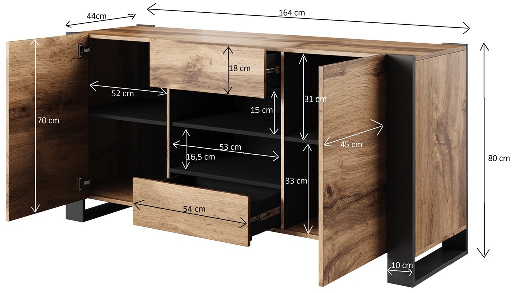 Cama Komoda Woods