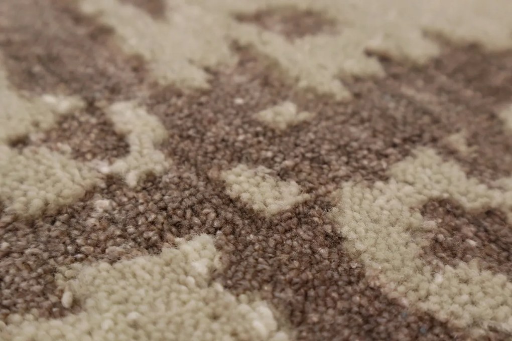 Mujkoberec Original, Ručne viazaný indický koberec Sirsa DC-4, 60x90, béžová, obývacia izba