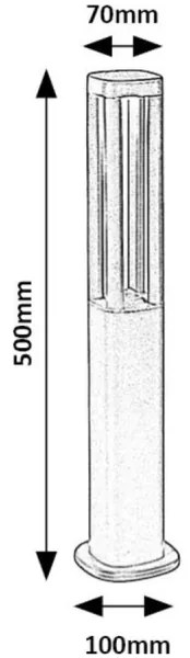 Rabalux 77032 - LED Vonkajšia lampa KALISZ LED/7W/230V IP54 antracit