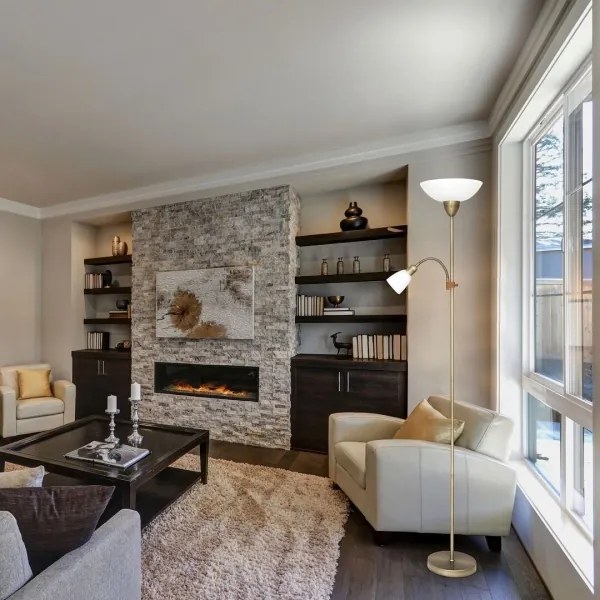 Rabalux 4068 - Stojaca lampa DIANA 1xE27/60W + E14/40W