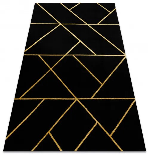 Kusový koberec Emerald geometric 1012 black and gold, 240x330, čierna, chodba / predsieň, Dywany Łuszczów