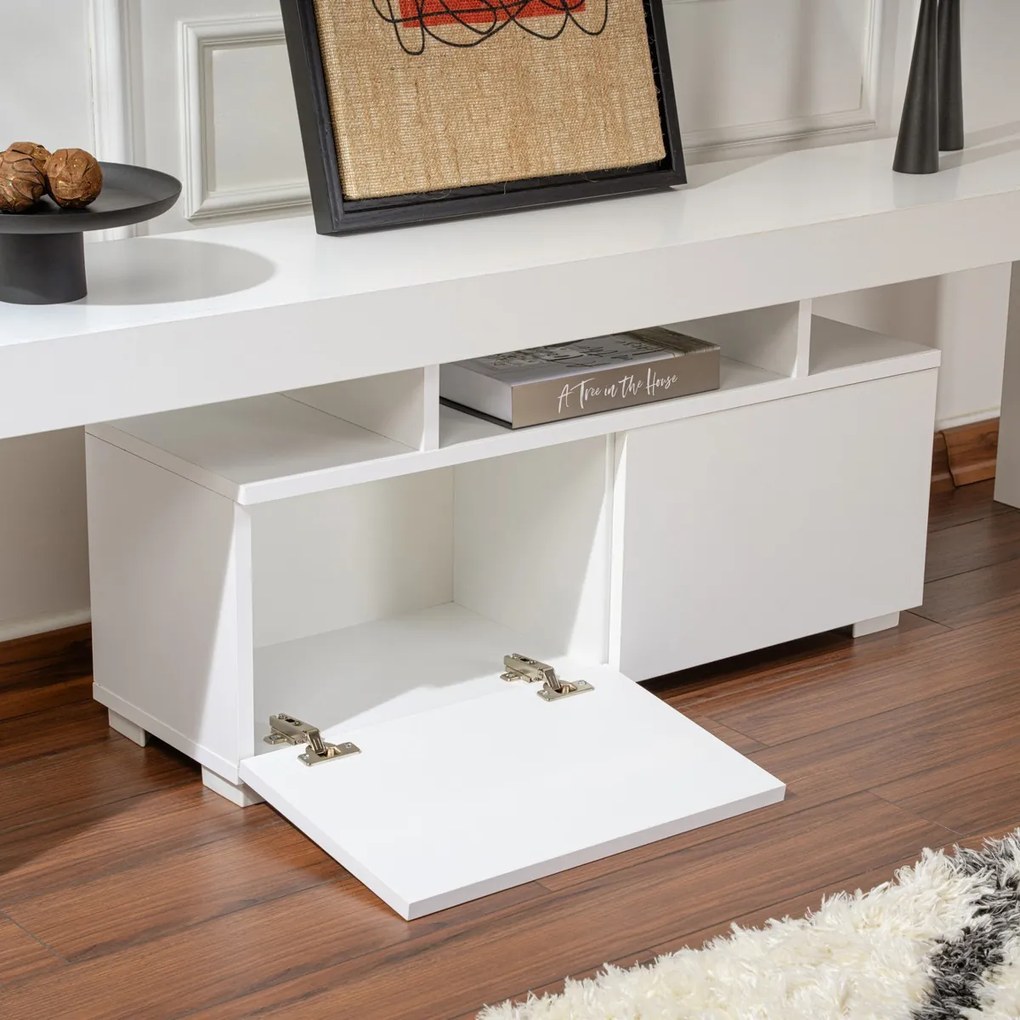 TV stolík Enclave Natural White