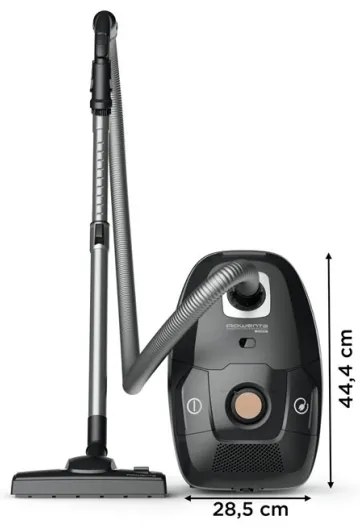 Rowenta - Sáčkový vysávač ZELENÁ FORCE EFFITECH ECO TOTAL CLEAN 400W/230V čierna