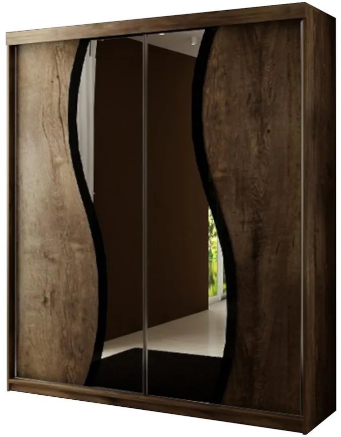 Skriňa Top 9 150 Tmavý jaseň