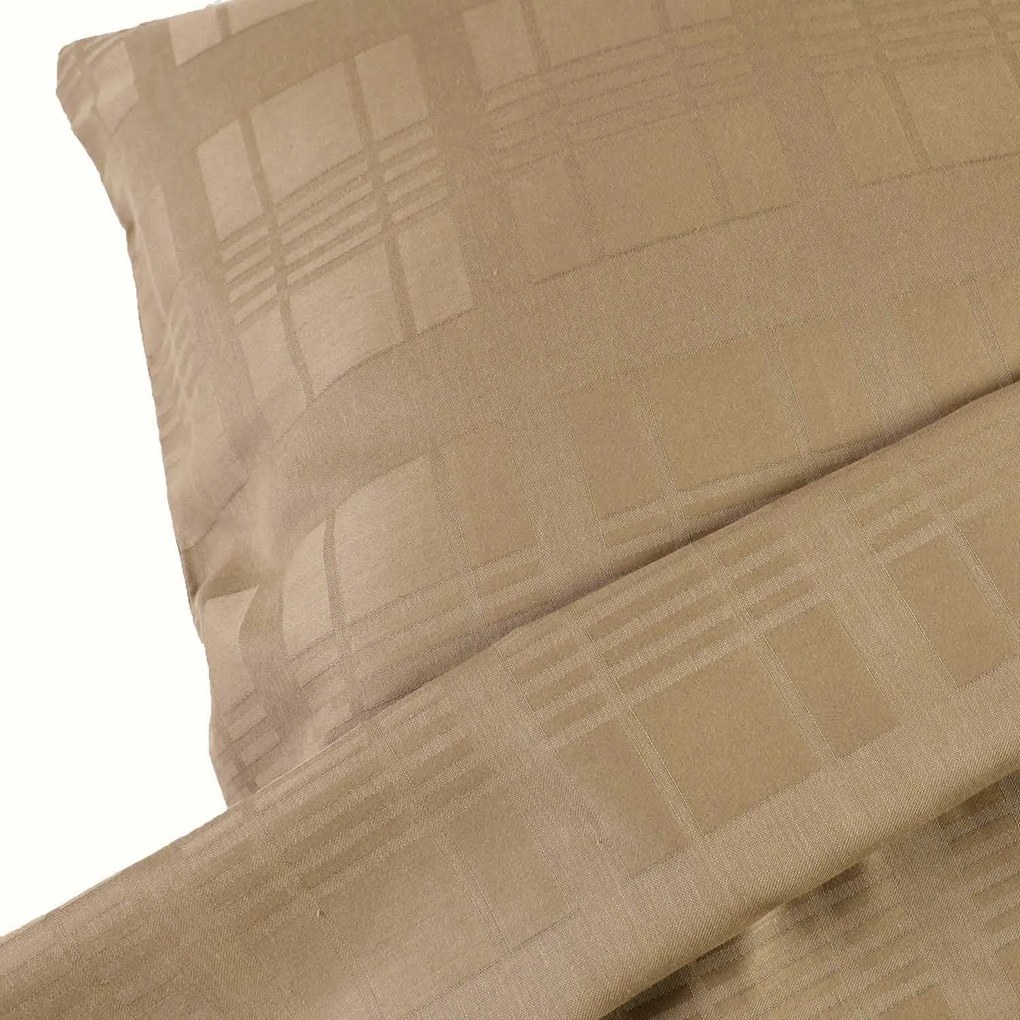 SATÉNOVÉ OBLIEČKY MARSELA EXCLUSIVE 160X200 CM, 2KS 70X80 CM SVETLOHNEDÉ