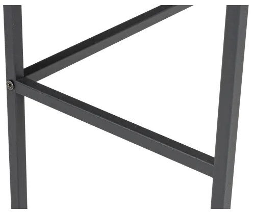 Konzolový stolík CANVAS 80x100 cm borovica atlantic/čierna