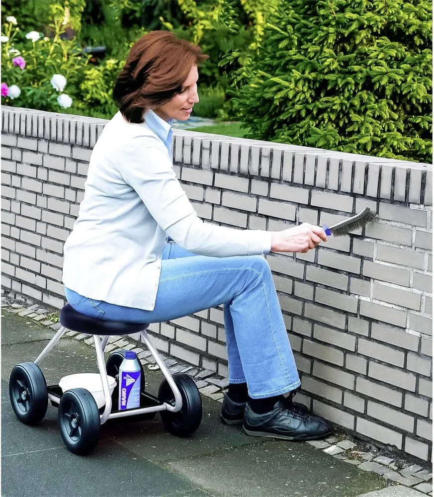 Čierna/sivá záhradná stolička Secura – Maximex