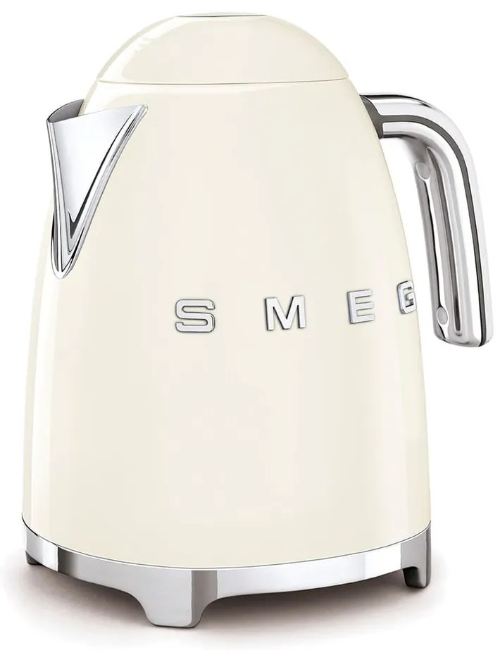 Krémovo-biela varná kanvica SMEG 50's Retro Style