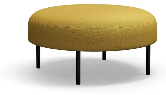 Taburet na nožičkách VARIETY, Ø 900 mm, látka Blues CSII, zlatá